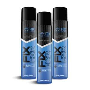 Laquê Hair Spray Fox For Men 400ml/280g Extra Forte Caixa Com 3 Unidades