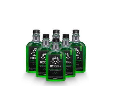 image-2-compressed LOÇÃO PÓS BARBA 240ML MENTHOL 6 UNIDADES - FOX FOR MEN