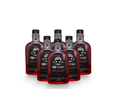 LOÇÃO PÓS BARBA 240ML FERRARI BLACK 6 UNIDADES - FOX FOR MEN