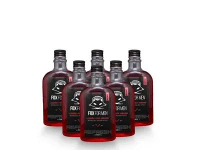 LOÇÃO PÓS BARBA 240ML FERRARI BLACK 6 UNIDADES - FOX FOR MEN