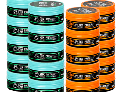 Combo 1 KIT PASTAS 10 PREMIUM 150G E 10 ORANGE 120G - FOX FOR MEN