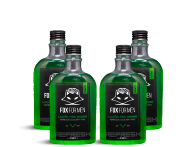 2 Loção Pós Barba 240ml Menthol - 4 Unidades