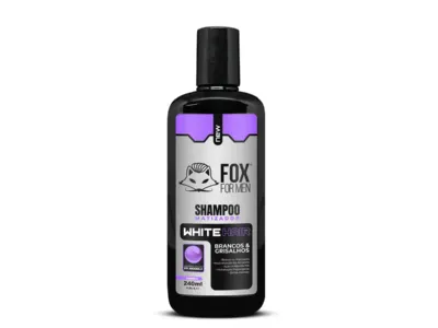 SHAMPOO MATIZADOR WHITE HAIR 240ml – FOX FOR MEN SHAMPOO MATIZADOR WHITE HAIR 240ml - FOX FOR MEN