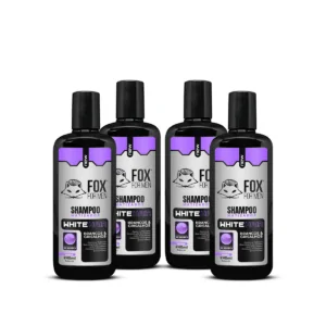 SHAMPOO MATIZADOR WHITE HAIR 240ml - 04 UNIDADES - FOX FOR MEN