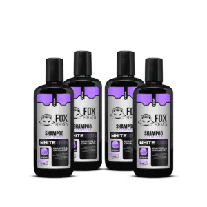 SHAMPOO MATIZADOR WHITE HAIR 240ml - 04 UNIDADES - FOX FOR MEN