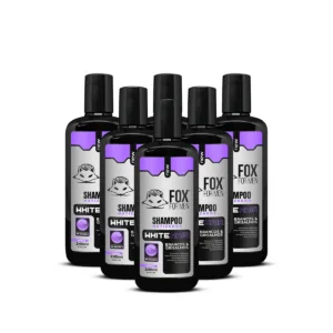 SHAMPOO MATIZADOR WHITE HAIR 240ml - 6 UNIDADES - FOX FOR MEN