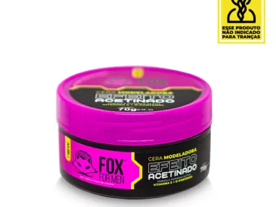 Cera Modeladora Efeito Acetinado – 70g – Fox For Men Cera Modeladora Efeito Acetinado - 70g - Fox For Men