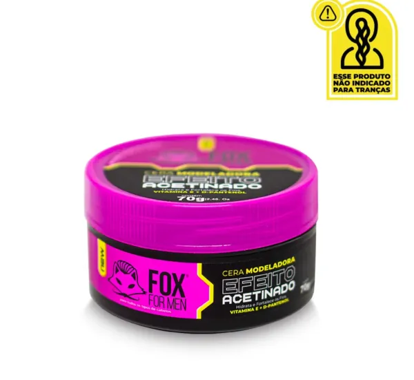 Cera Modeladora Efeito Acetinado - 70g - Fox For Men