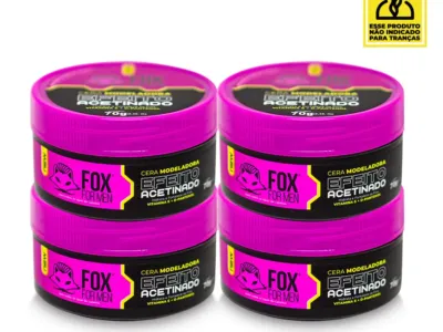 Cera Modeladora Efeito Acetinado - 70g - 4 unidades