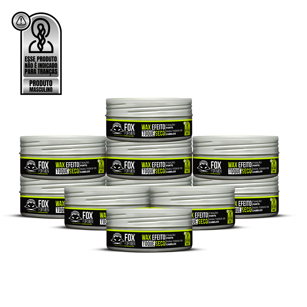 Wax Efeito Toque Seco 120g - 10 Unidades - FOX FOR MEN