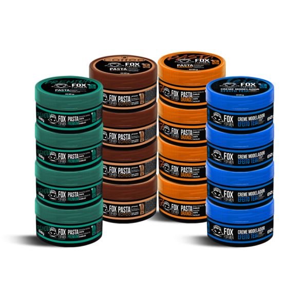 KIT 20 PASTAS MODELADORAS 80G - FOX FOR MEN