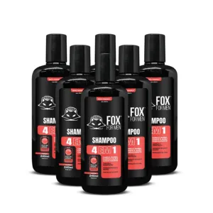 SHAMPOO 4 EM 1 240ML - FOX FOR MEN - 6 UNIDADES
