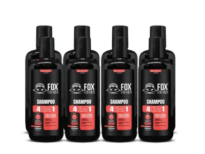 SHAMPOO 4 EM 1 240ML - FOX FOR MEN - 8 UNIDADES