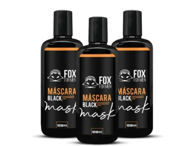 MÁSCARA BLACK 120ML - 3 unidades