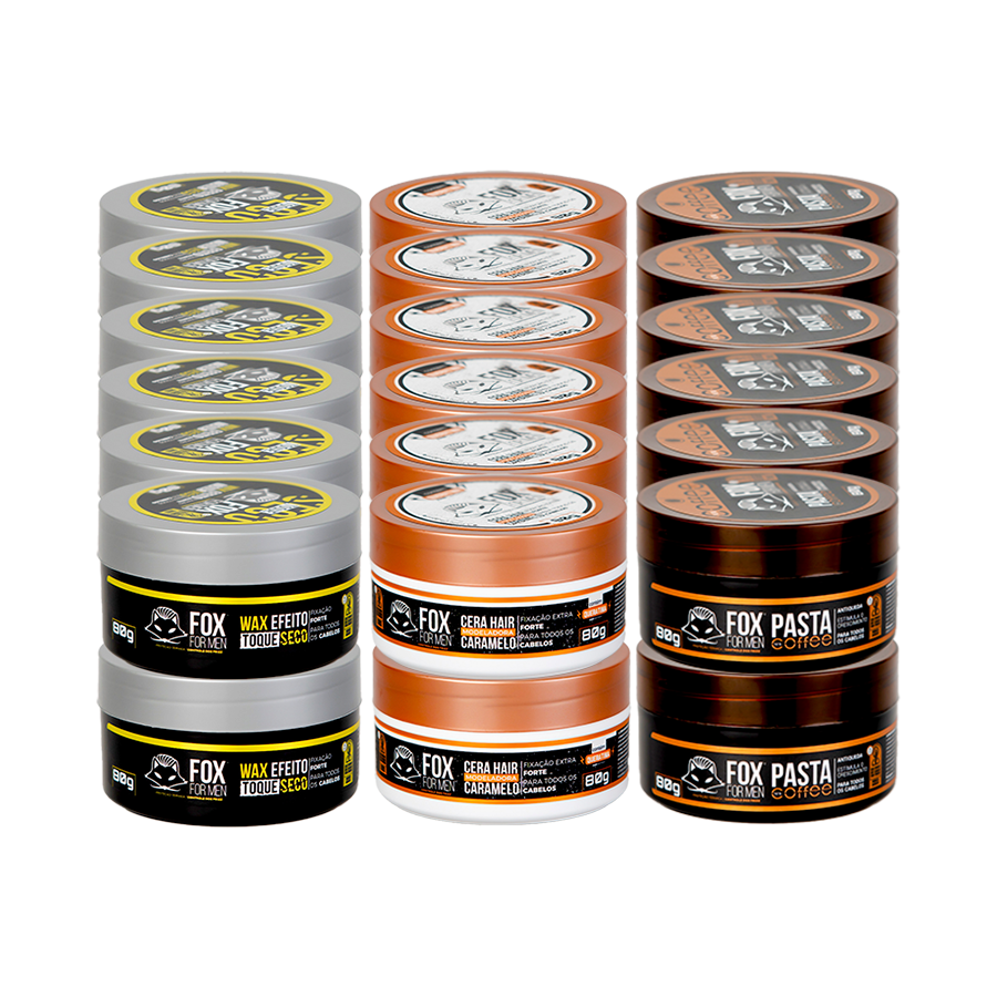 KIT 21 PASTAS FIXADORAS 80G