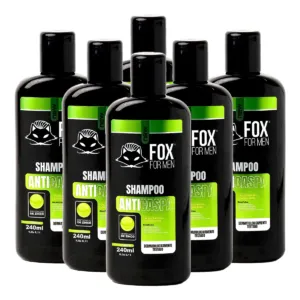 Shampoo Anti-Caspa 240ml – Fox For Men – 6 Unidades Shampoo Anti-Caspa 240ml - Fox For Men - 6 Unidades