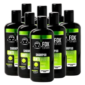 Shampoo Anti-Caspa 240ml - Fox For Men - 8 Unidades