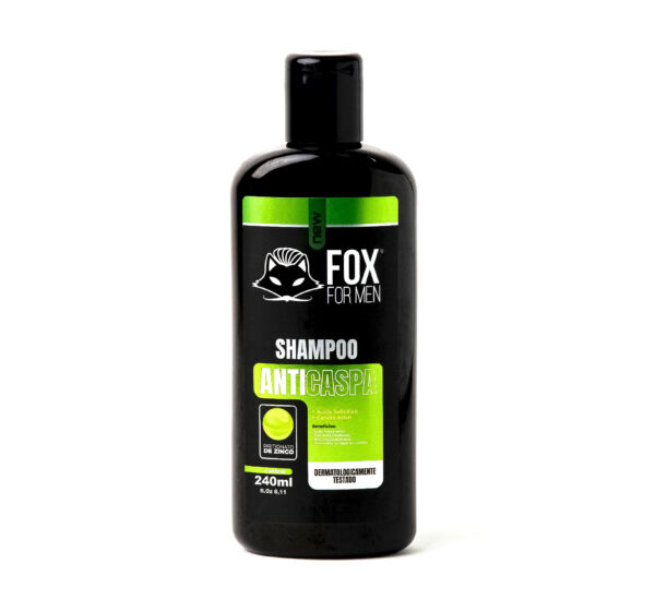 Shampoo Anti-Caspa 240ml - Fox For Men - 8 Unidades - FOX FOR MEN