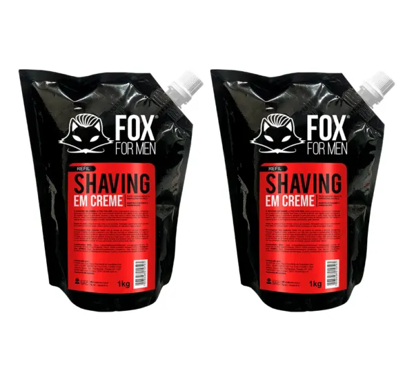 REFIL SHAVING CREME 1KG - 2 UNIDADES REFIL SHAVING CREME 1KG - 2 UNIDADES