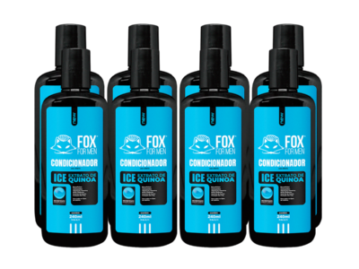 ICE-CONDICIONADOR-8 CONDICIONADOR ICE 240ML - FOX FOR MEN - 8 UNIDADES