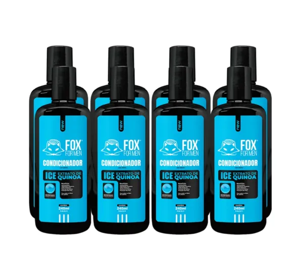 CONDICIONADOR ICE 240ML - FOX FOR MEN - 8 UNIDADES CONDICIONADOR ICE 240ML - FOX FOR MEN - 8 UNIDADES