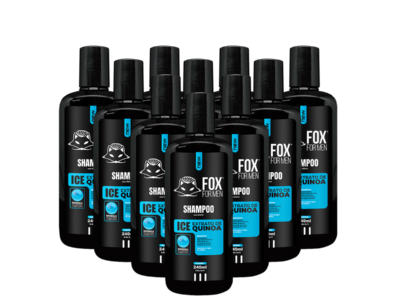 SHAMPOO ICE 240ML - FOX FOR MEN - 10 UNIDADES