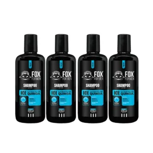 SHAMPOO ICE 240ML - FOX FOR MEN - 4 UNIDADES