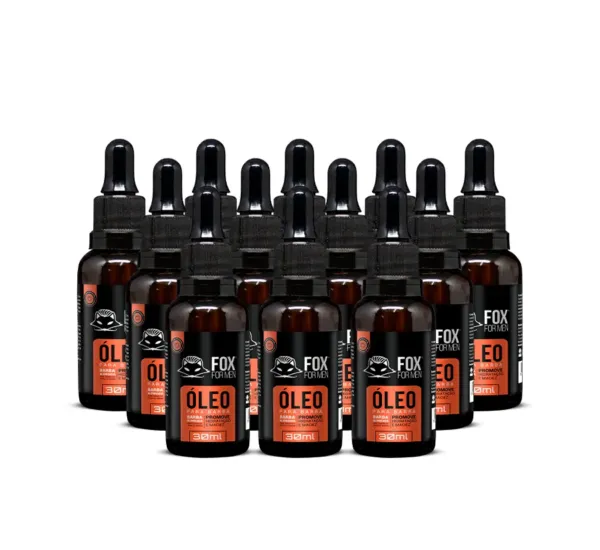 ÓLEO PARA BARBA 30ML 12 UNIDADES - FOX FOR MEN ÓLEO PARA BARBA 30ML 12 UNIDADES - FOX FOR MEN