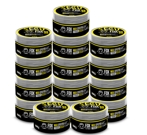 Wax Efeito Toque Seco 80g - Fox For Men - 15 Unidades - FOX FOR MEN