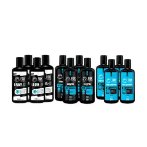 KIT 4 LEAVE IN + 4 SHAMPOO E 4 CONDICONADOR ICE FOR FOX MEN