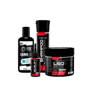 KIT LISO FOX COM LEAVE IN 240 ML - FOX FOR MEN