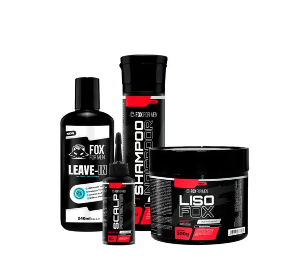 KIT LISO FOX COM LEAVE IN 240 ML - FOX FOR MEN KIT LISO FOX COM LEAVE IN 240 ML - FOX FOR MEN