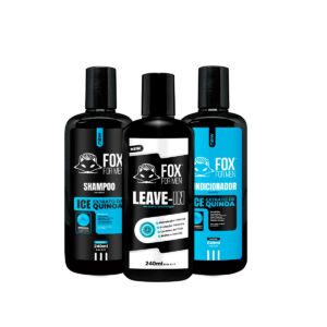 SHAMPOO E CONDICIONADOR ICE E LEAVE IN - FOX FOR MEN