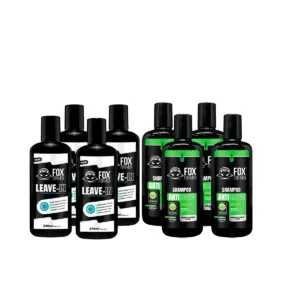 KIT 4 LEAVE IN + 4 SHAMPOO ANTICASPA FOX FOR MEN KIT 4 LEAVE IN + 4 SHAMPOO ANTICASPA FOX FOR MEN
