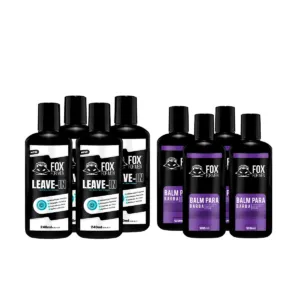 KIT 4 LEAVE IN + 4 BALM FOX FOR MEN KIT 4 LEAVE IN + 4 BALM FOX FOR MEN