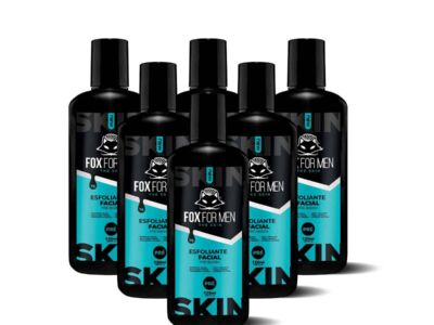 COMBO—PELA-RENOVADA—FOX-SKIN-min ESFOLIANTE FACIAL PRE BARBA 120G - 06 UNIDADES