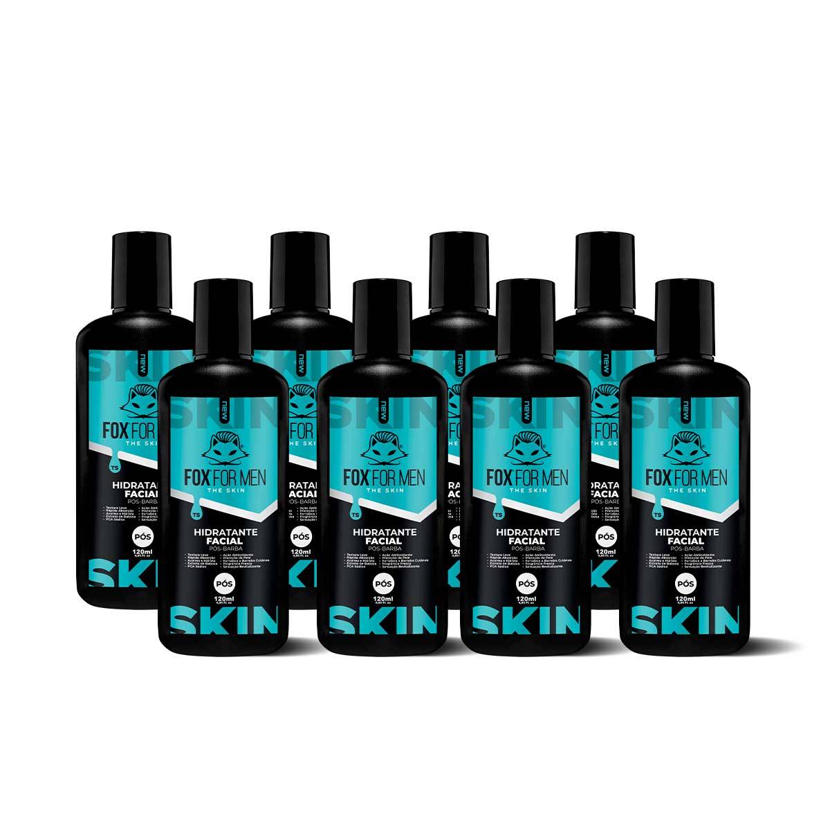 HIDRATANTE FACIAL POS BARBA 120G - 8 UNIDADES - FOX FOR MEN