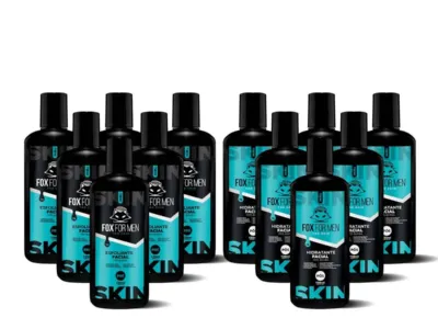 KIT 6 ESFOLIANTE PRE BARBA E 6 HIDRATANTE FACIAL