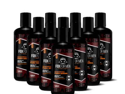 SHAMPOO-PARA-BARBA-4 SHAMPOO PARA BARBA 120ML - 10 UNIDADES