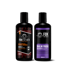 KIT SHAMPOO PARA BARBA E BALM 120ML
