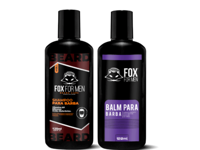 KIT SHAMPOO PARA BARBA E BALM 120ML