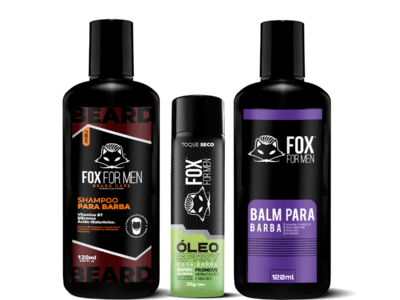 SHAMPOO PARA BARBA BALM E ÓLEO SPRAY