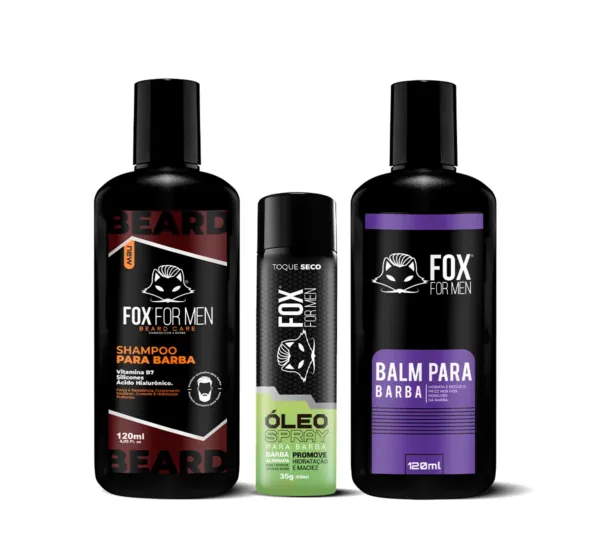 SHAMPOO PARA BARBA BALM E ÓLEO SPRAY SHAMPOO PARA BARBA BALM E ÓLEO SPRAY