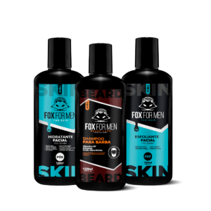 SHAMPOO PARA BARBA E PRE E PÓS BARBA LINHA SKIN