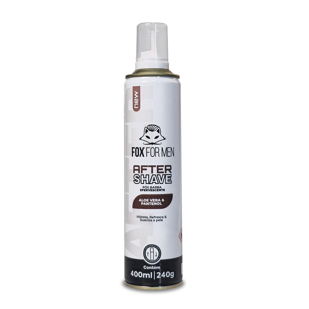 AFTER SHAVE PÓS-BARBA EFERVESCENTE 400ML/240G - FOX FOR MEN