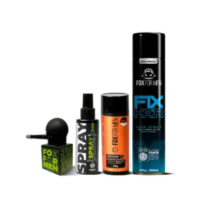 FIBRA CAPILAR CASTANHO + APLICADOR + SPRAY FIXADOR + LAQUÊ FIBRA CAPILAR CASTANHO + APLICADOR + SPRAY FIXADOR + LAQUÊ