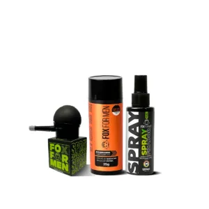 FIBRA CAPILAR CASTANHO + APLICADOR SPRAY + FIXADOR FIBRA CAPILAR CASTANHO + APLICADOR SPRAY + FIXADOR