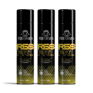 RESFRIADOR DE LAMINAS 400ML/268G 03 UNIDADES – FOX FOR MEN RESFRIADOR DE LAMINAS 400ML/268G 03 UNIDADES - FOX FOR MEN