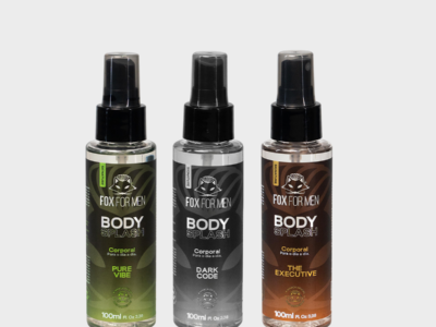KIT 3 BODY SPLASH MASCULINO - FOR FOX MEN